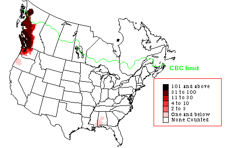 Northwestern Crow winter Range